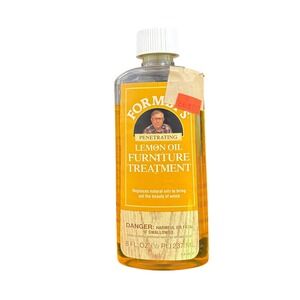 Formbys Penetrating Lemon Oil Furniture Treatment 8 Fl Oz Restores Wood Beauty